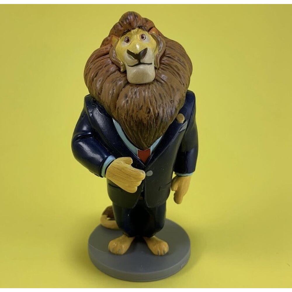 DISNEY ZOOTOPIA MAYOR LIONHEART MINIATURE PVC FIGURE MINI FIGURINE CAKE TOPPER